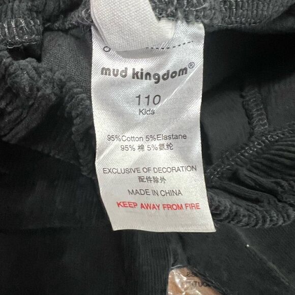 Mud Kingdom Boys Girls Corduroy Pants Pull On Plain Elastic Waist - Picture 5 of 10